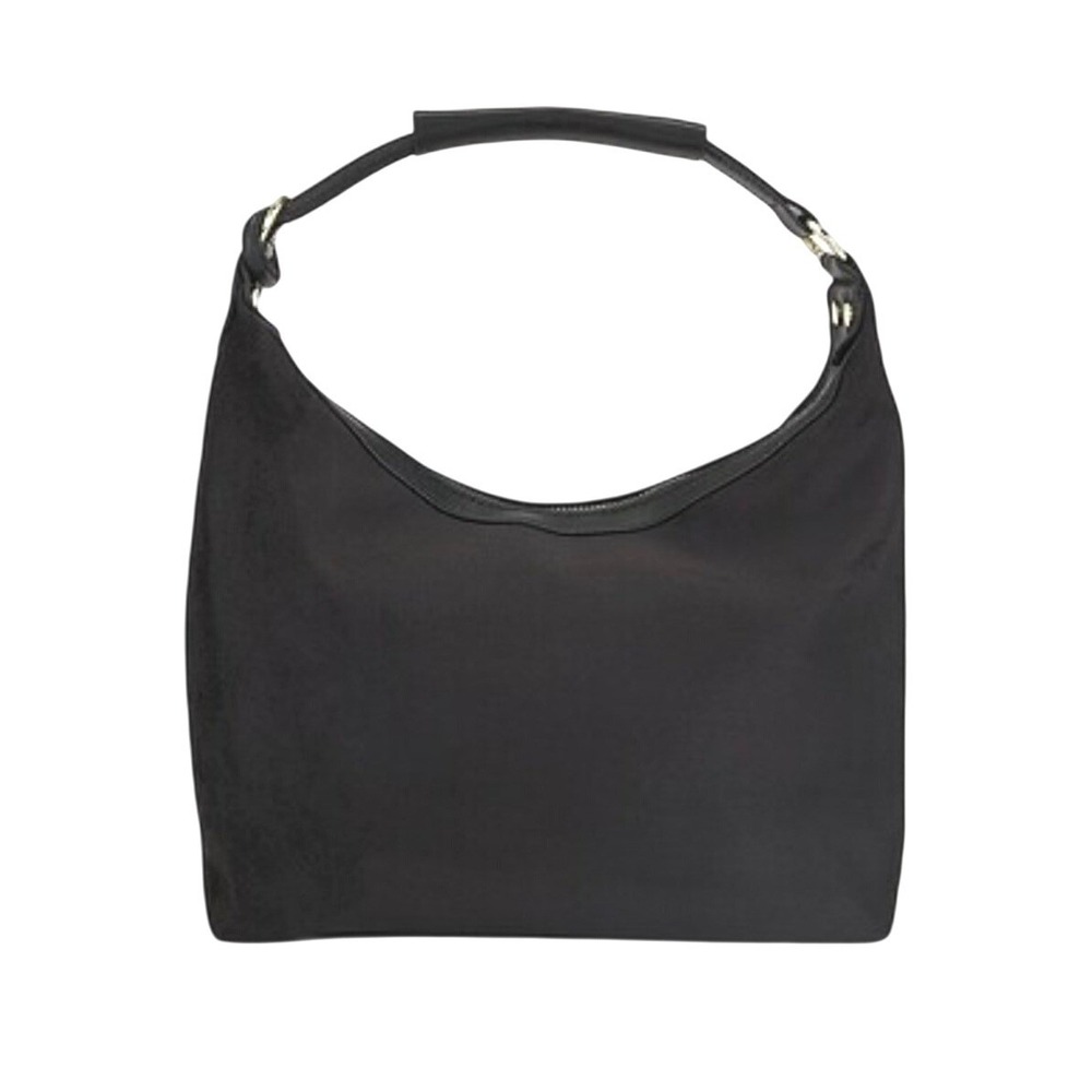 8 Other Reasons Bag‎ Black Faux Suede Shoulder Bag Hobo Gold Hardware